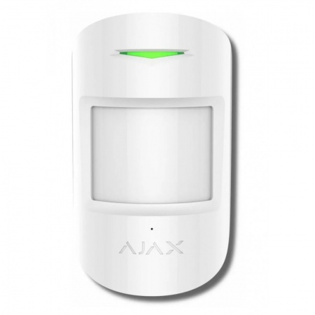 Комбинированный датчик движения и разбития Ajax CombiProtect Белый