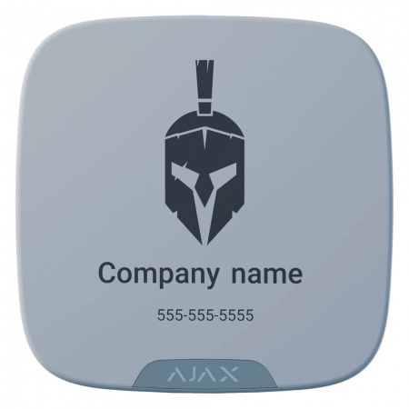 Лицевая панель для брендирования уличной сирены StreetSiren DoubleDeck Ajax Brandplates Белая