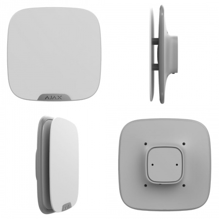 Уличная сирена с креплением для брендированной лицевой панели Ajax StreetSiren DoubleDeck Белая